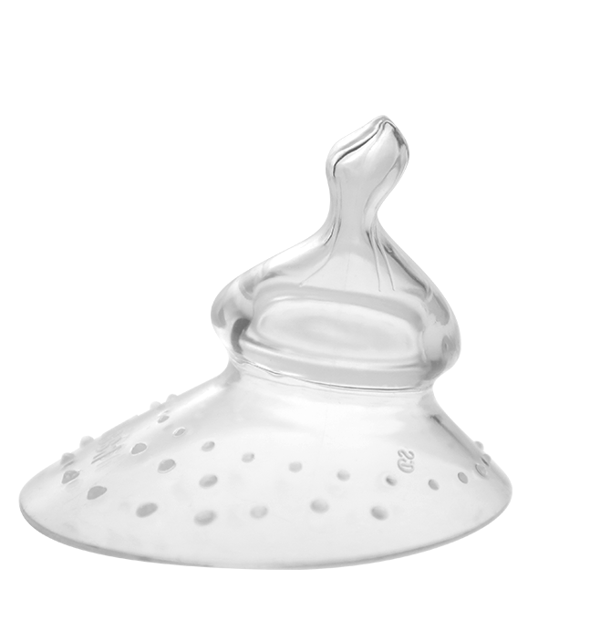 haakaa-silicone-breastfeeding-nipple-shield-with-orthodontic-nipple-pack-of-4 image 1