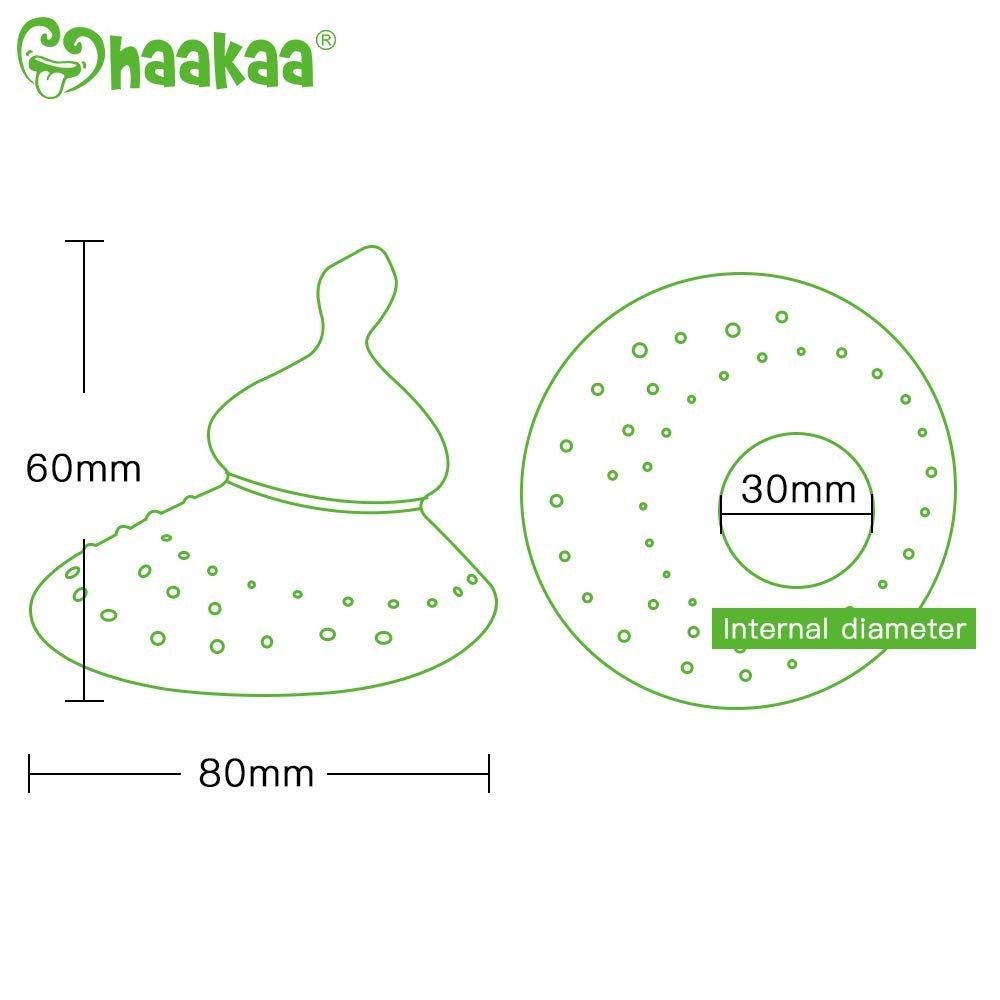 haakaa-silicone-breastfeeding-nipple-shield-with-orthodontic-nipple-pack-of-4 image 4