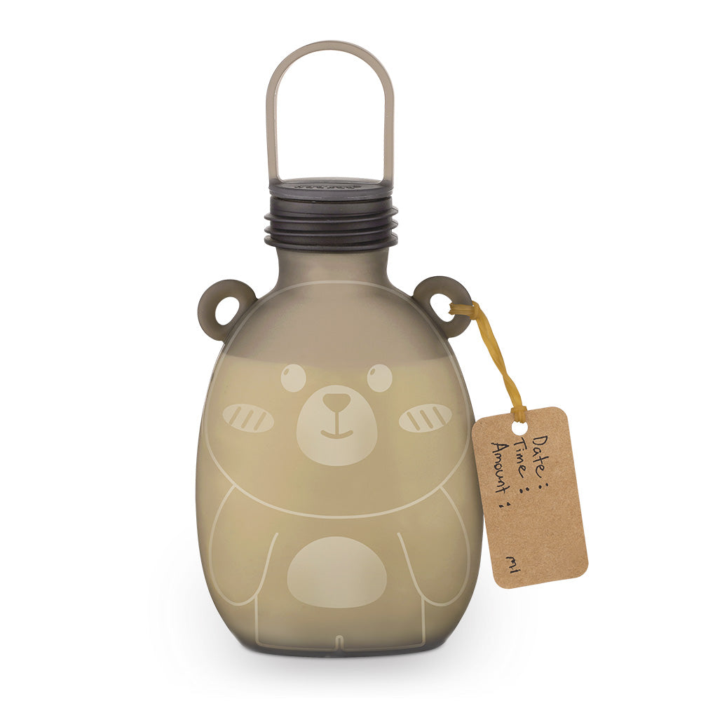 haakaa-happii-bear-silicone-milk-storage-bag-9oz-260ml-pack-of-4-reusable-eco-fr image 1
