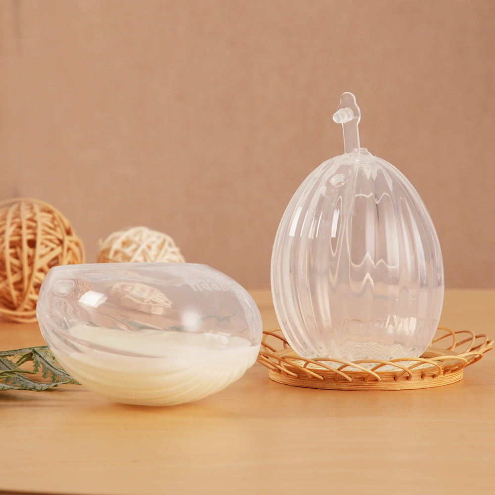 haakaa-shell-wearable-silicone-breast-pump-4-oz-6-pack-hands-free-milk-collector image 6