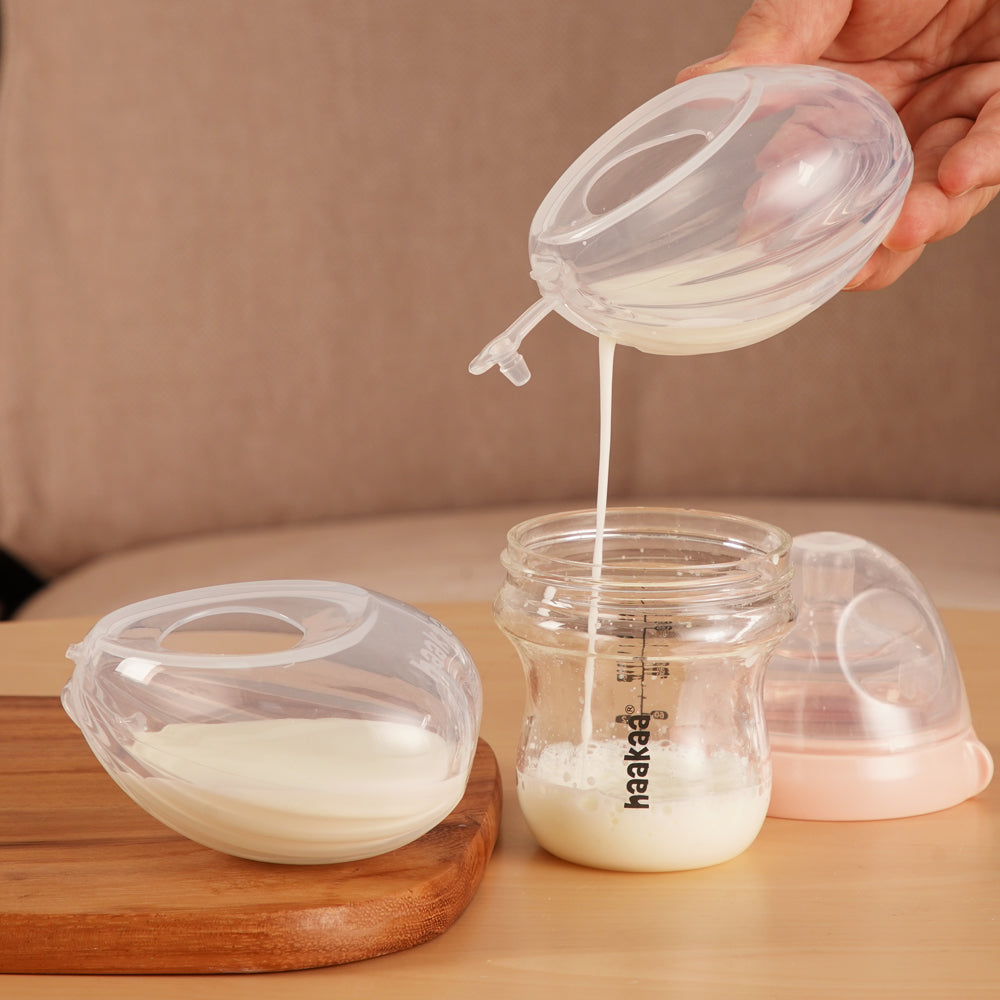 haakaa-shell-wearable-silicone-breast-pump-4-oz-6-pack-hands-free-milk-collector image 7