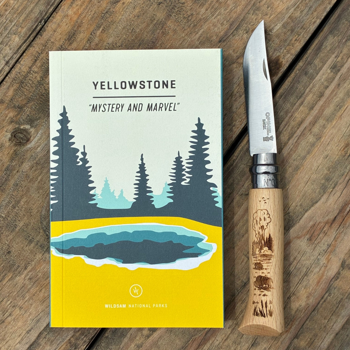 opinel-national-parks-guide-series-no-08-knife-with-wildsam-field-guide-bundle image 3