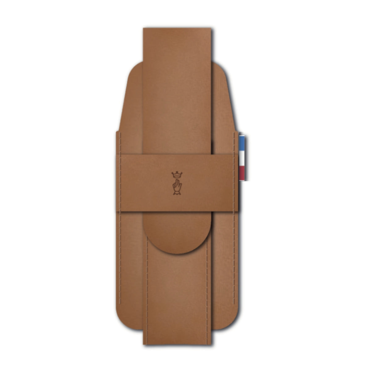 opinel-natural-leather-sheath-handcrafted-cognac-leather-knife-sheath-from-colle image 2