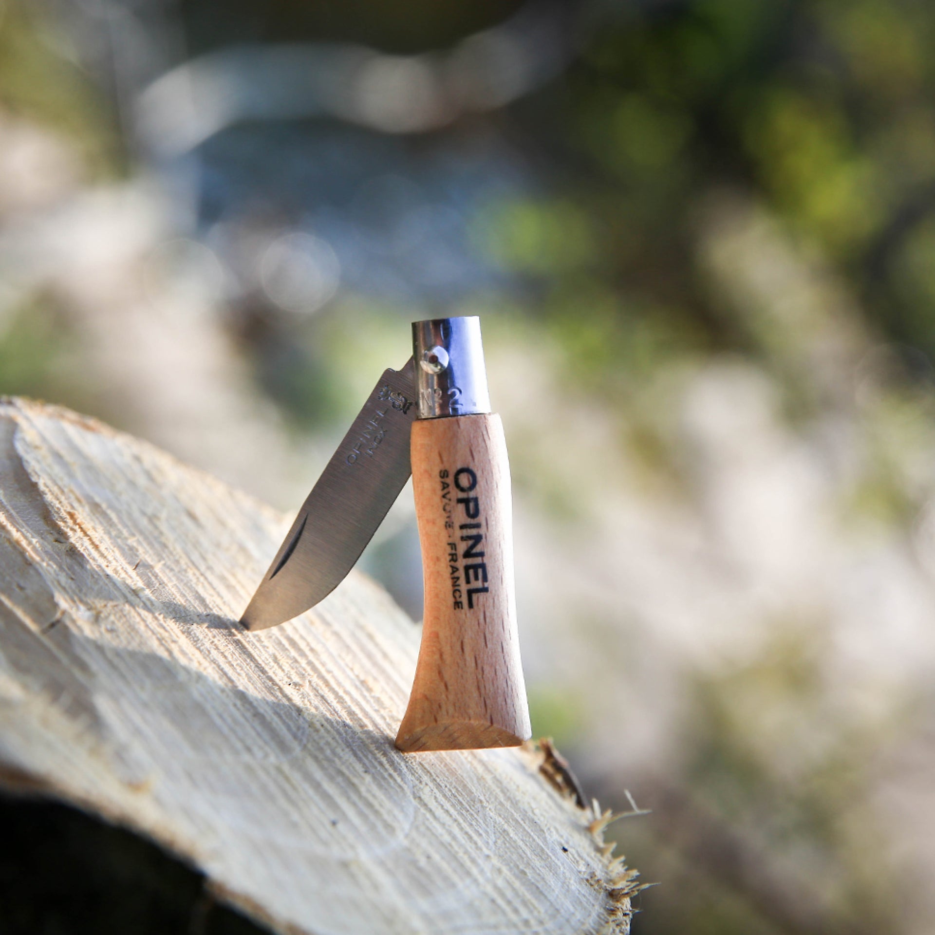 opinel-no-02-stainless-steel-pocket-knife-keychain-size image 2
