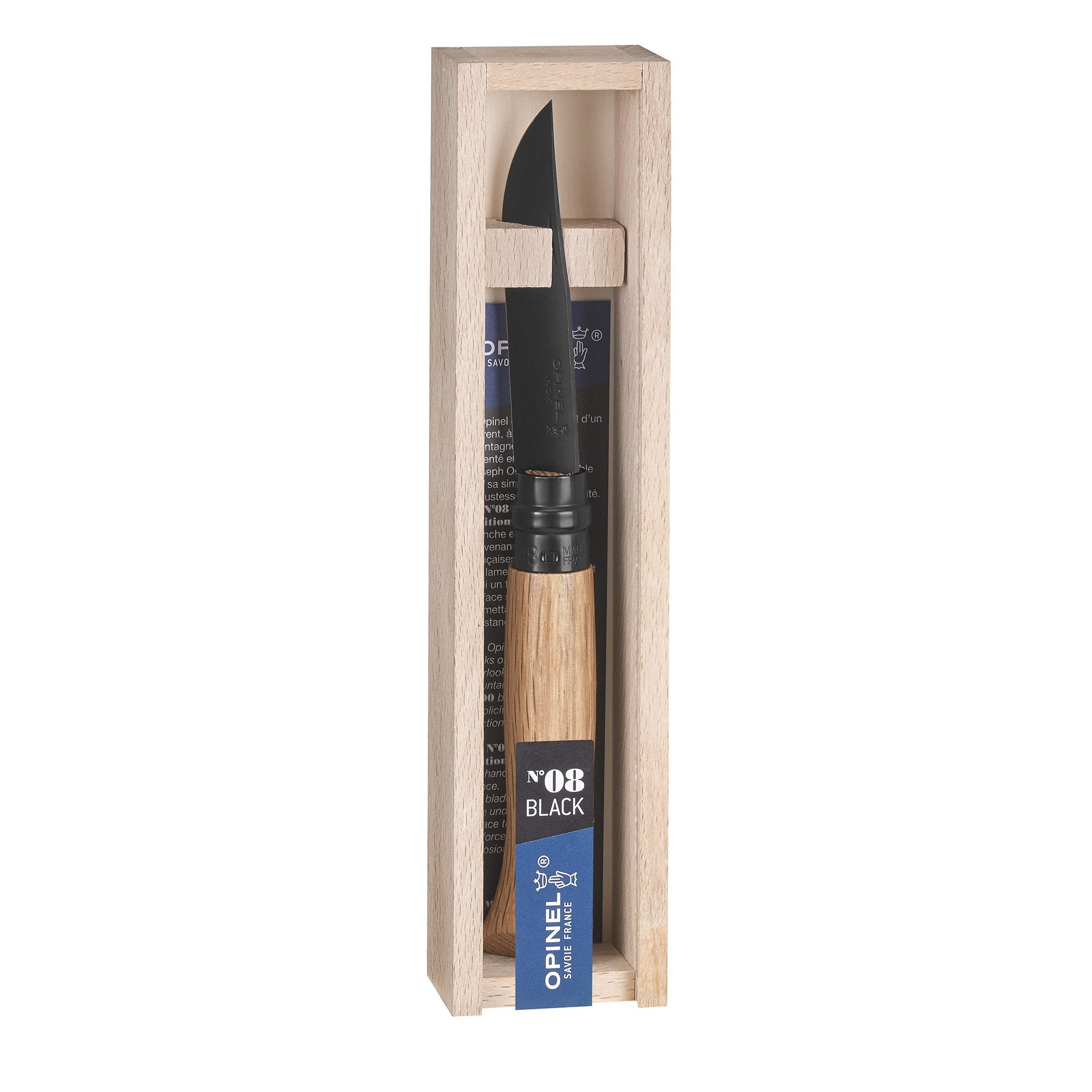 opinel-no-08-black-oak-folding-knife-anodized-matte-black-blade-virobloc-second- image 4