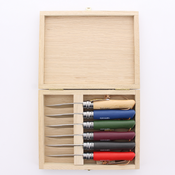 opinel-no-08-colorama-6-piece-folding-knife-box-set-with-wooden-case image 4