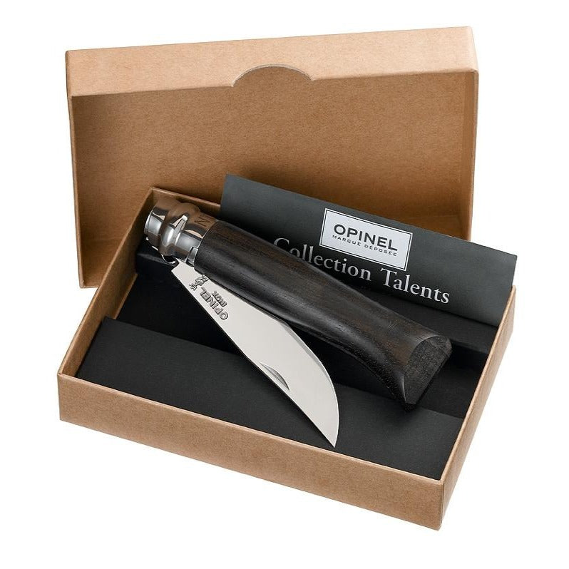 opinel-no-08-ebony-polished-stainless-steel-folding-knife image 2