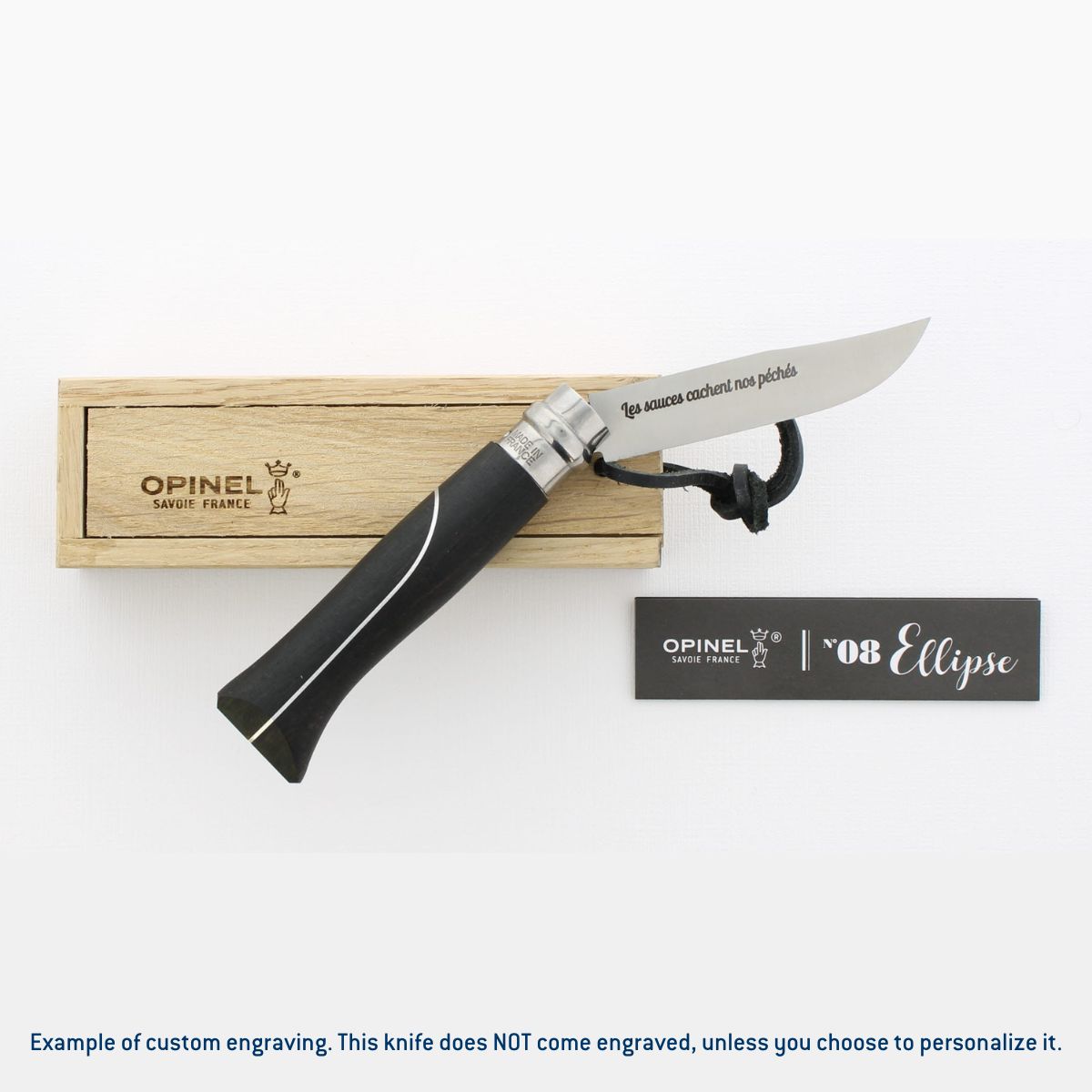 opinel-no-08-ellipse-polished-stainless-steel-folding-knife-second-chance image 5