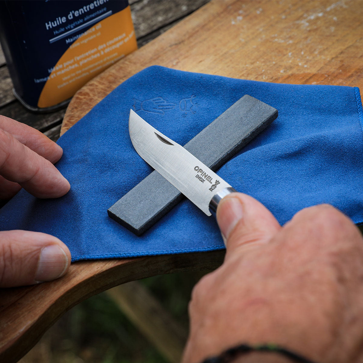 opinel-no-08-every-day-carry-kit-carbon-steel-folding-knife-with-alpine-sheath-s image 5