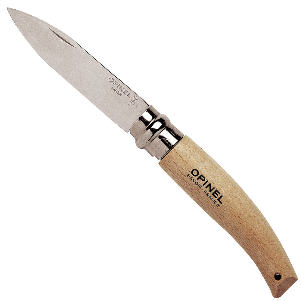 opinel-no-08-folding-gardening-knife-with-beech-handle-second-chance image 1