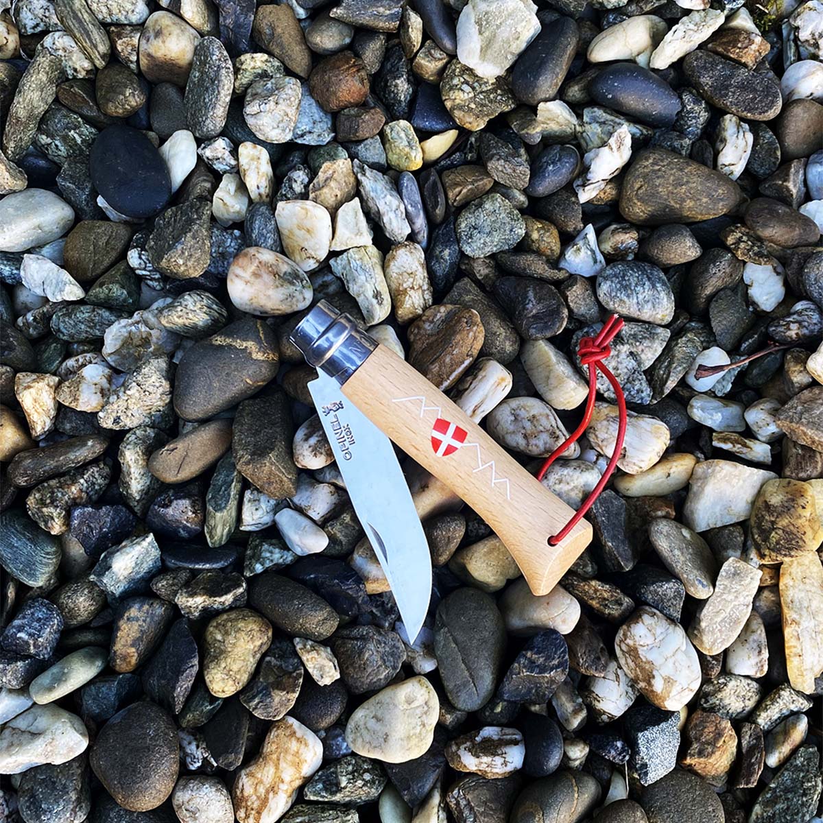 opinel-no-08-le-savoyard-folding-knife-with-red-lanyard image 2