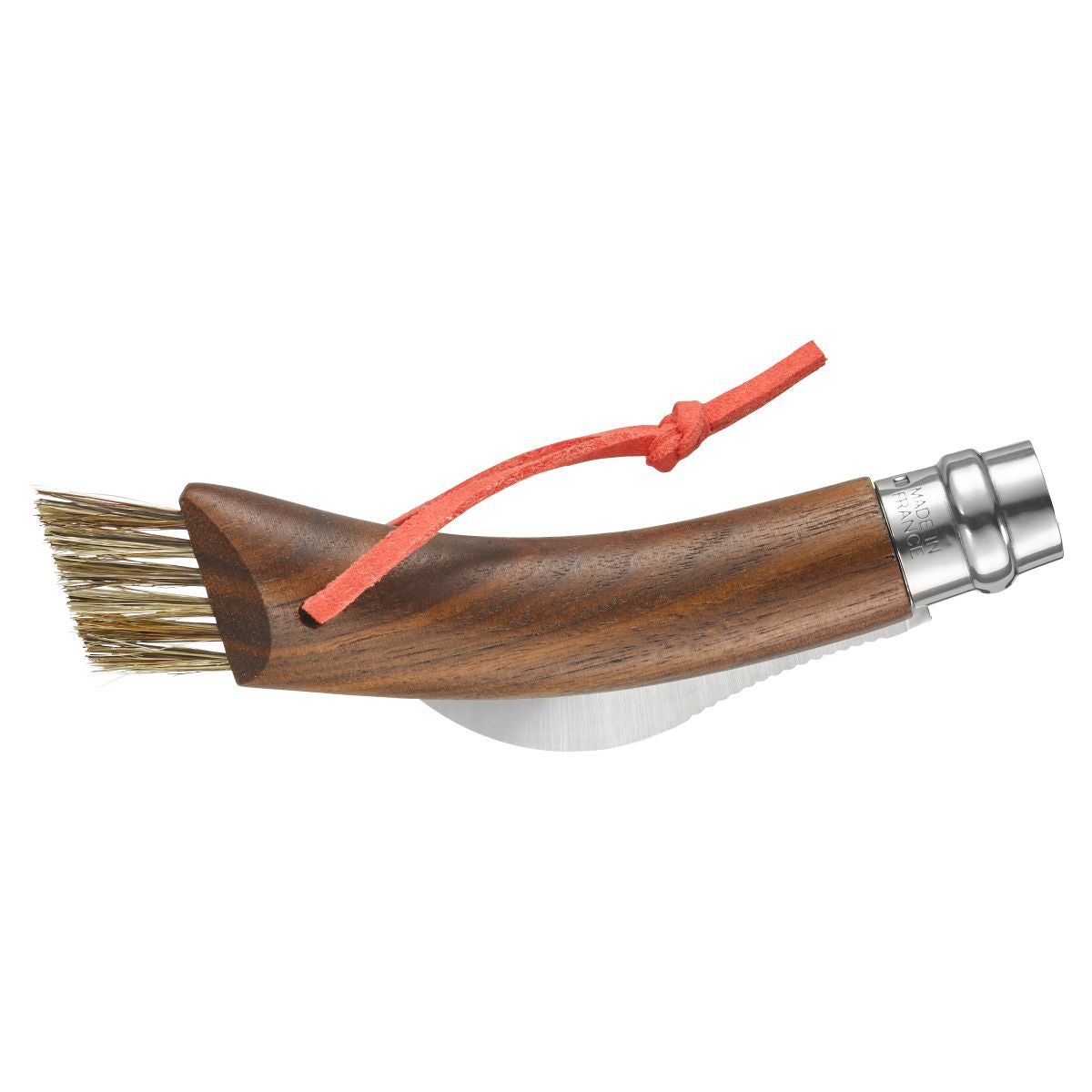 opinel-no-08-mushroom-knife-walnut-with-brush image 6