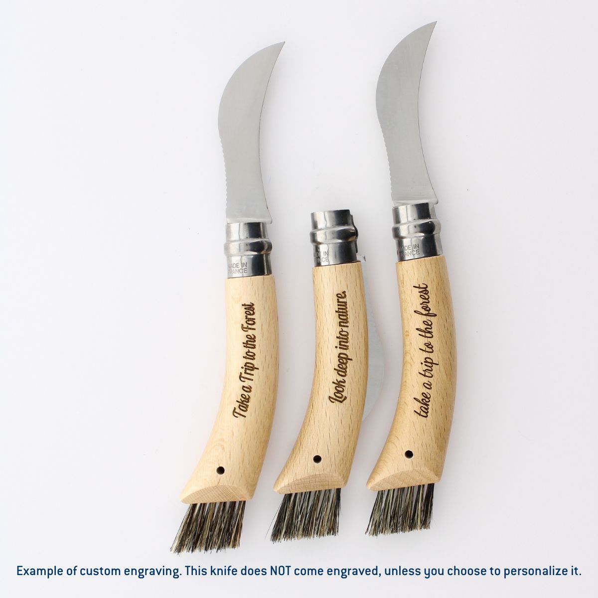 opinel-no-08-mushroom-knife-with-boar-bristle-brush image 4