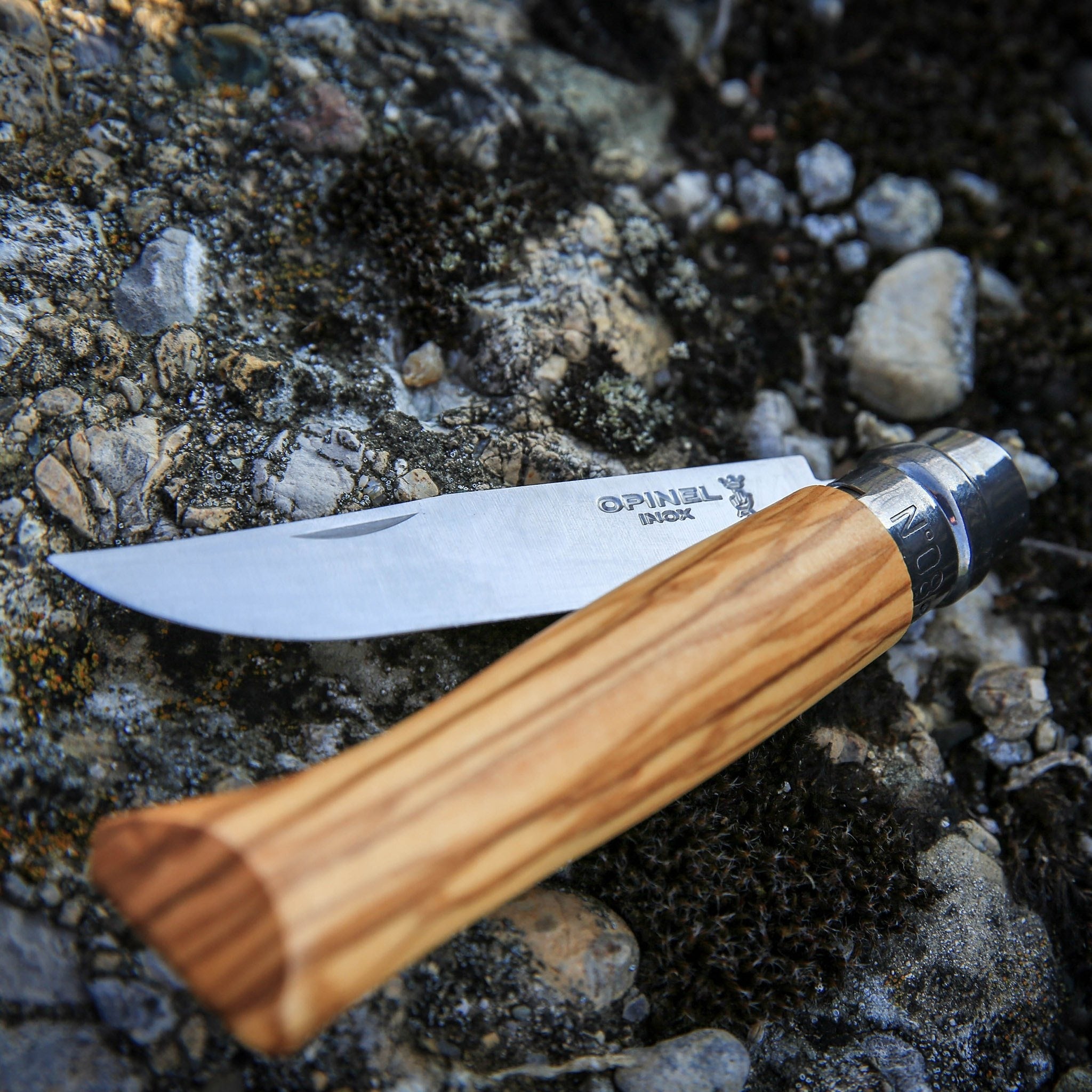 opinel-no-08-olive-wood-folding-knife-with-sheath-gift-set image 4