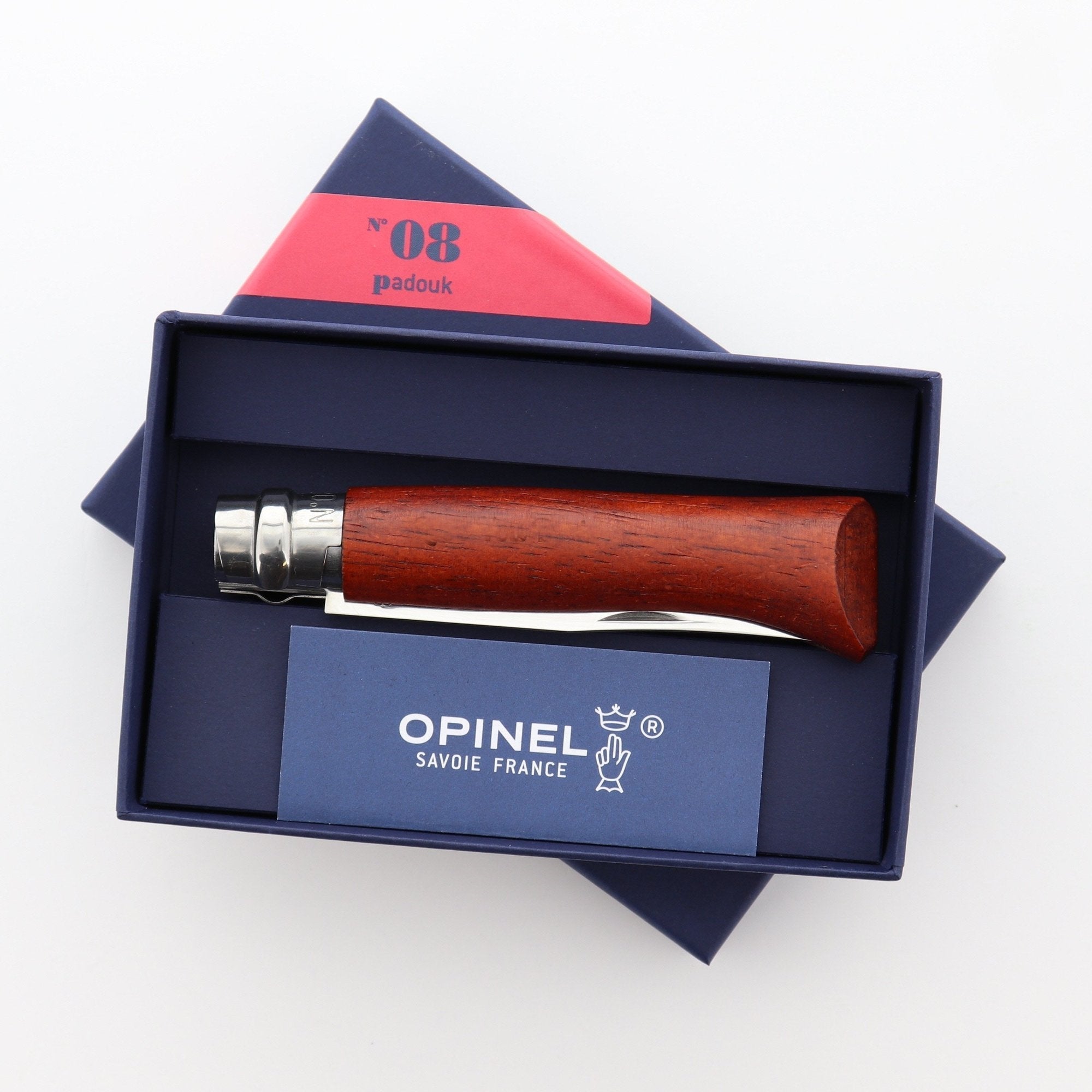 opinel-no-08-stainless-padouk-polished-folding-knife-engraved-gift-bundle-set-of image 3