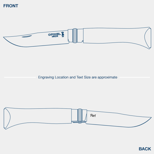opinel-no-08-polished-stainless-steel-folding-knife-padouk image 1