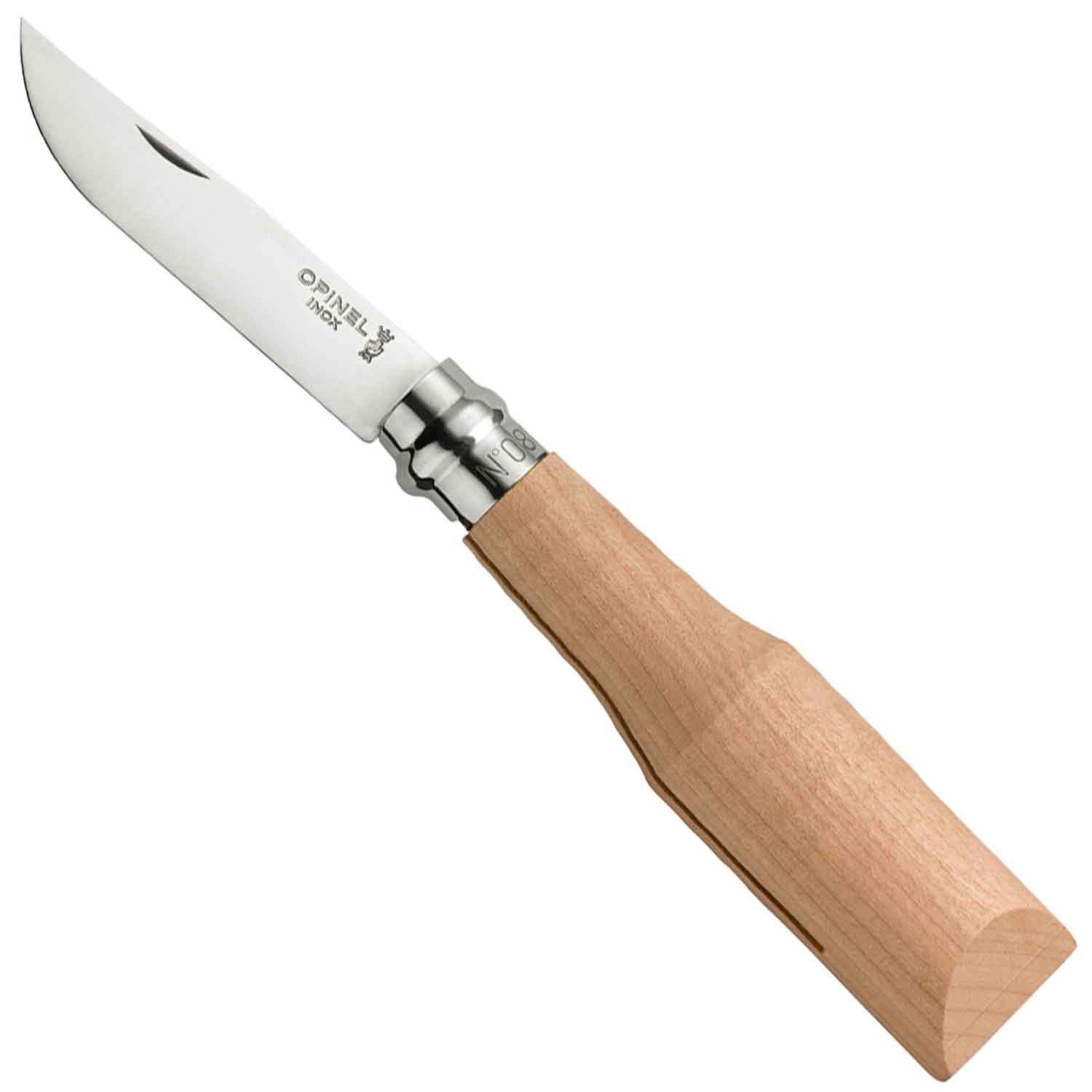 opinel-no-08-raw-cherry-wood-folding-knife-ebauche image 1