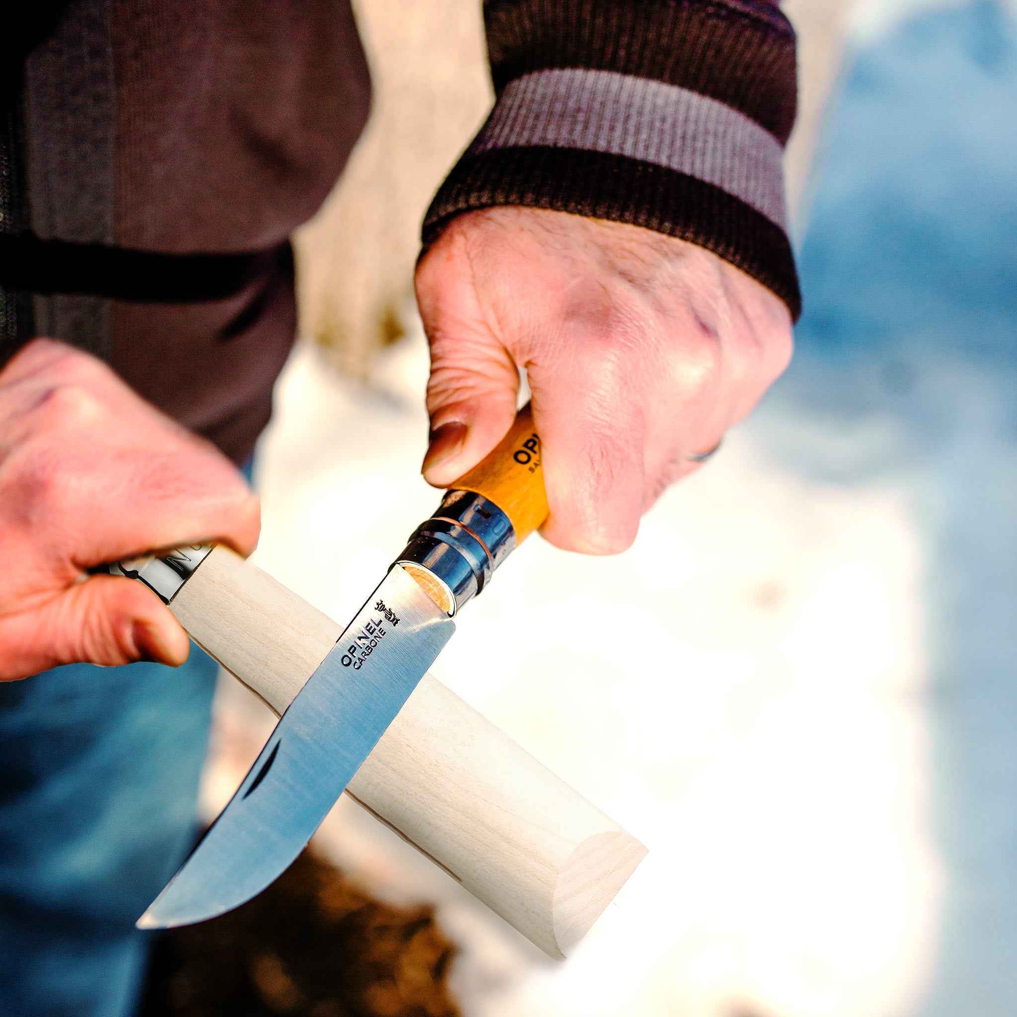 opinel-no-08-raw-ebauche-maple-wood-handle image 2