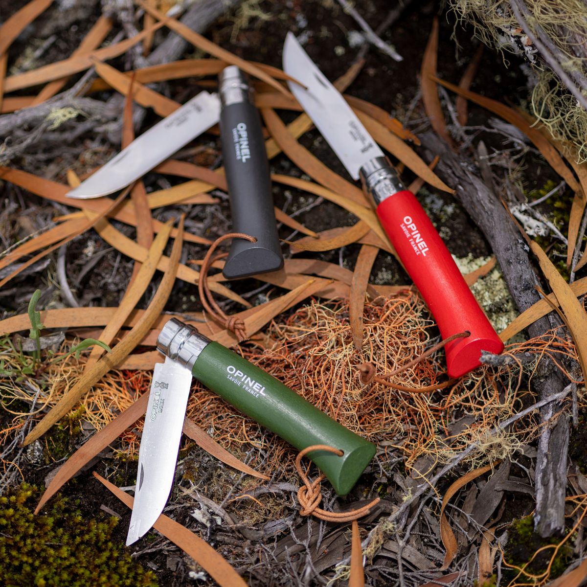 opinel-no-08-stainless-steel-folding-knife-with-lanyard-second-chance-beechwood- image 2