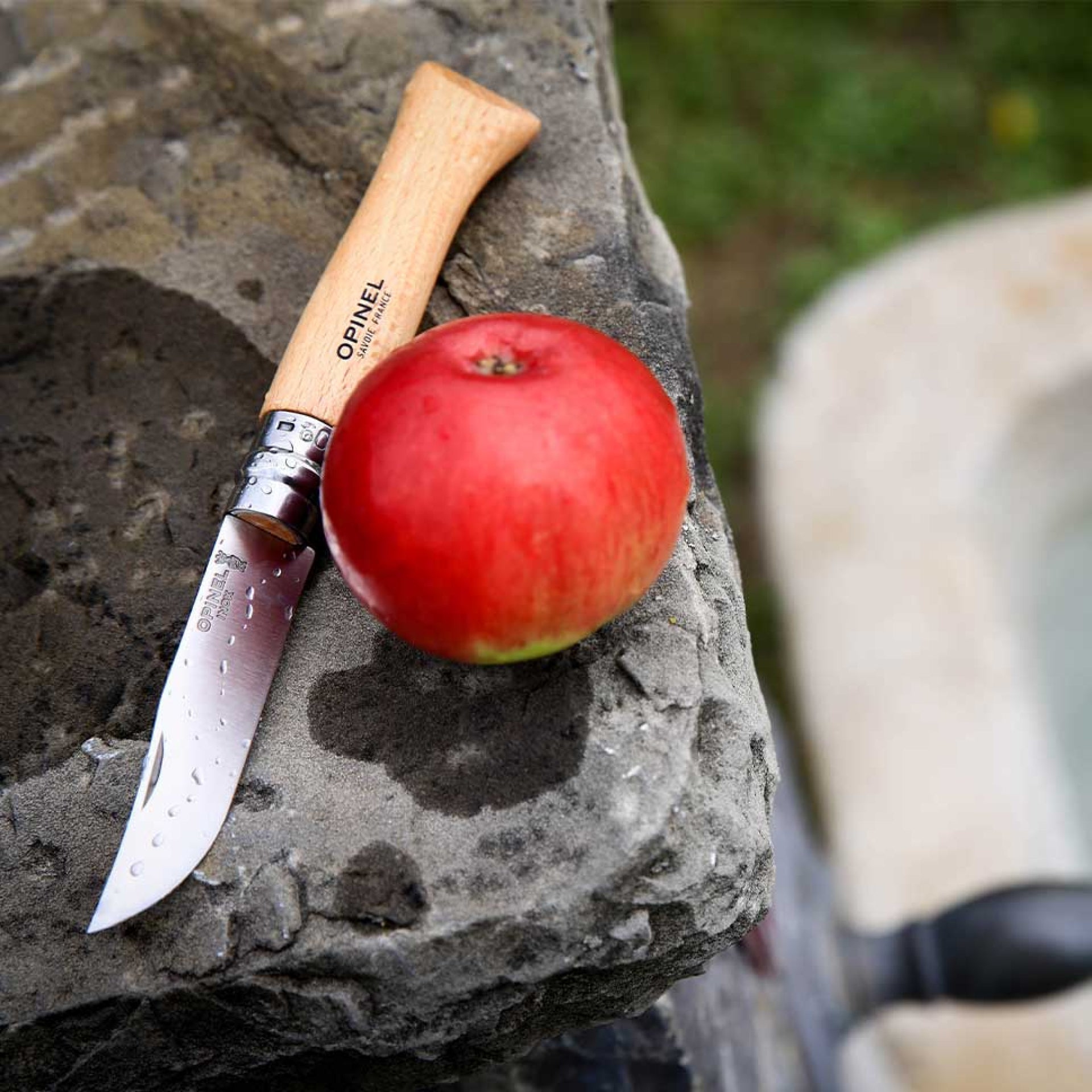opinel-no-09-beech-wood-stainless-steel-folding-knife-with-virobloc-safety-ring image 4