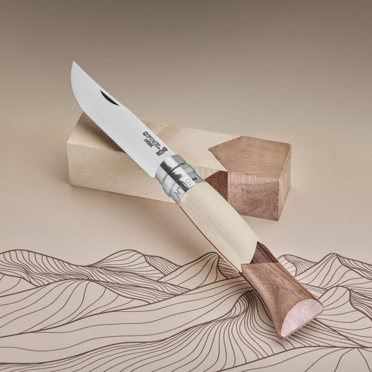 opinel-no-09-cime-stainless-steel-folding-knife image 2