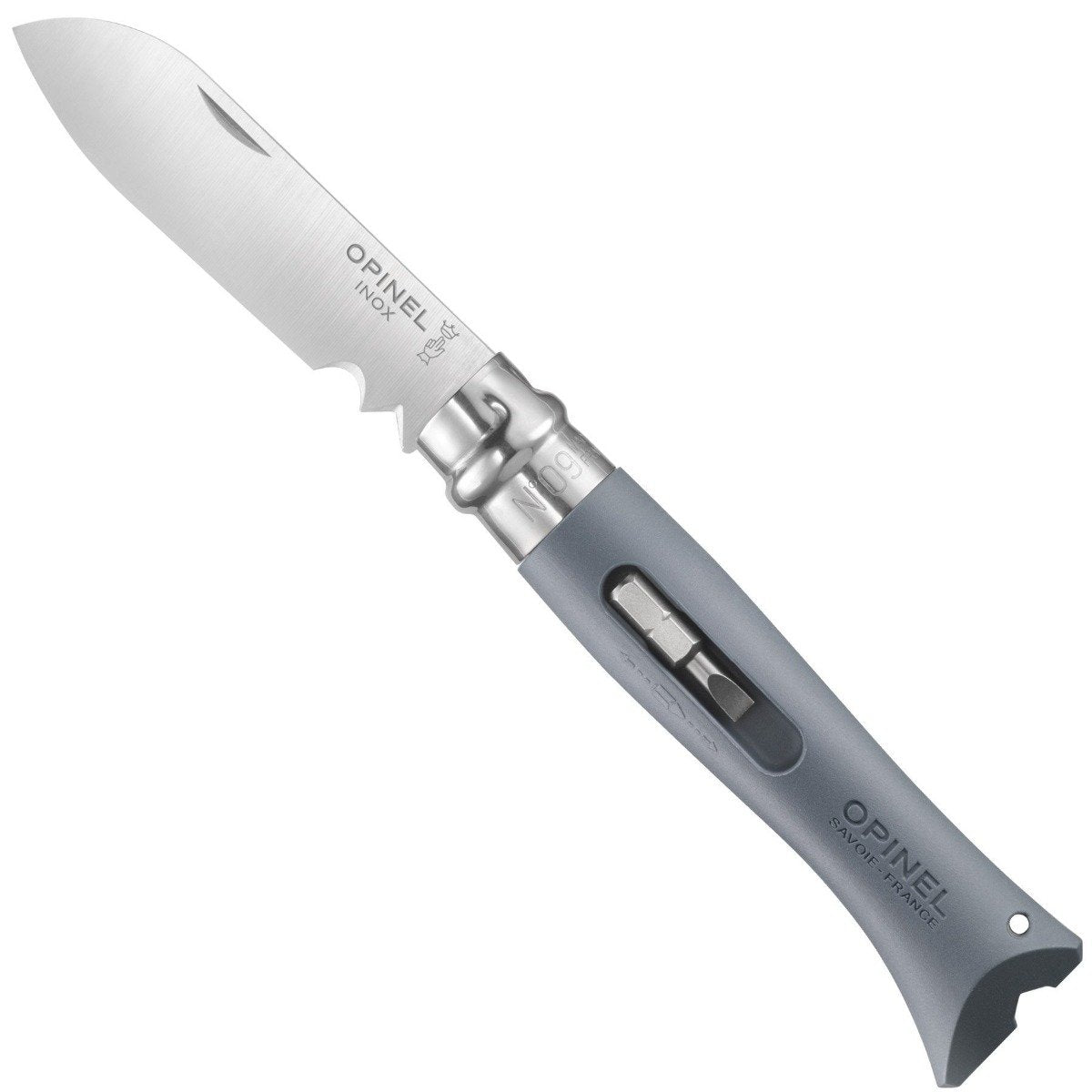 opinel-no-09-diy-folding-utility-knife-with-screwdriver-and-magnetic-bit-holder image 3