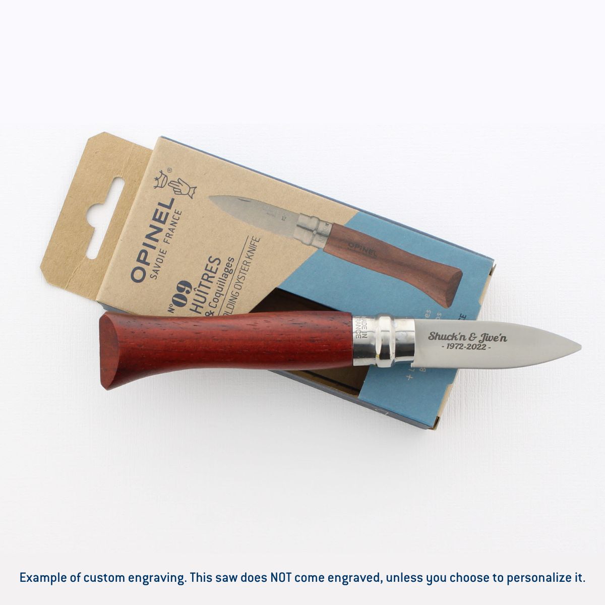opinel-no-09-oyster-folding-knife-with-bubinga-handle image 5
