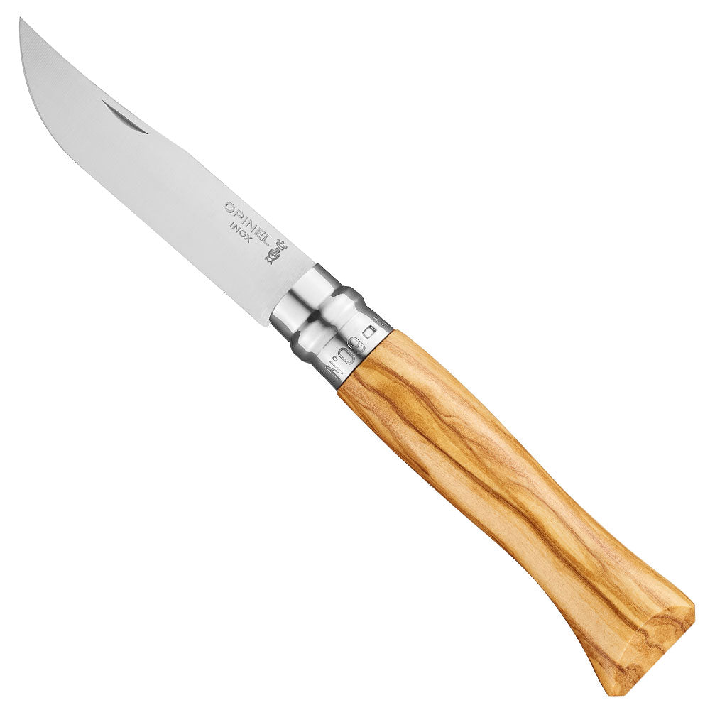 opinel-no-09-premium-woods-stainless-steel-folding-knife-oak-walnut-or-olive image 1