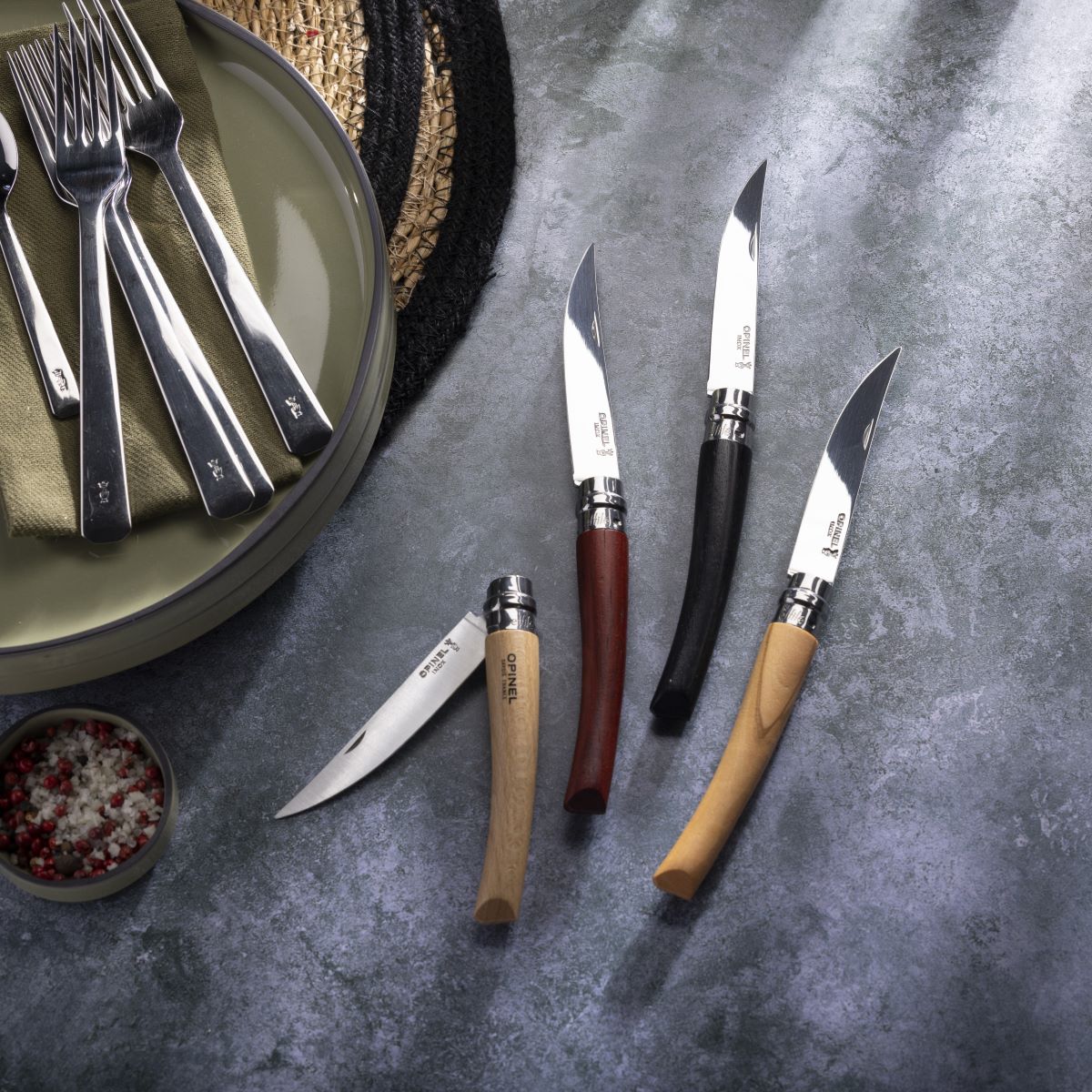 opinel-no-10-effil-stainless-steel-slim-folding-knife-ebony-handle image 5