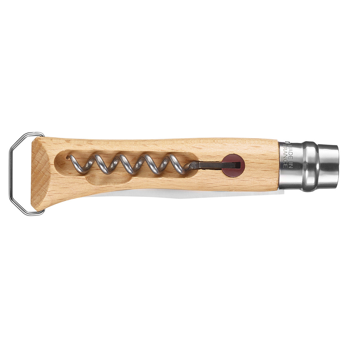 opinel-no-10-corkscrew-knife-with-bottle-opener-and-beechwood-handle image 4