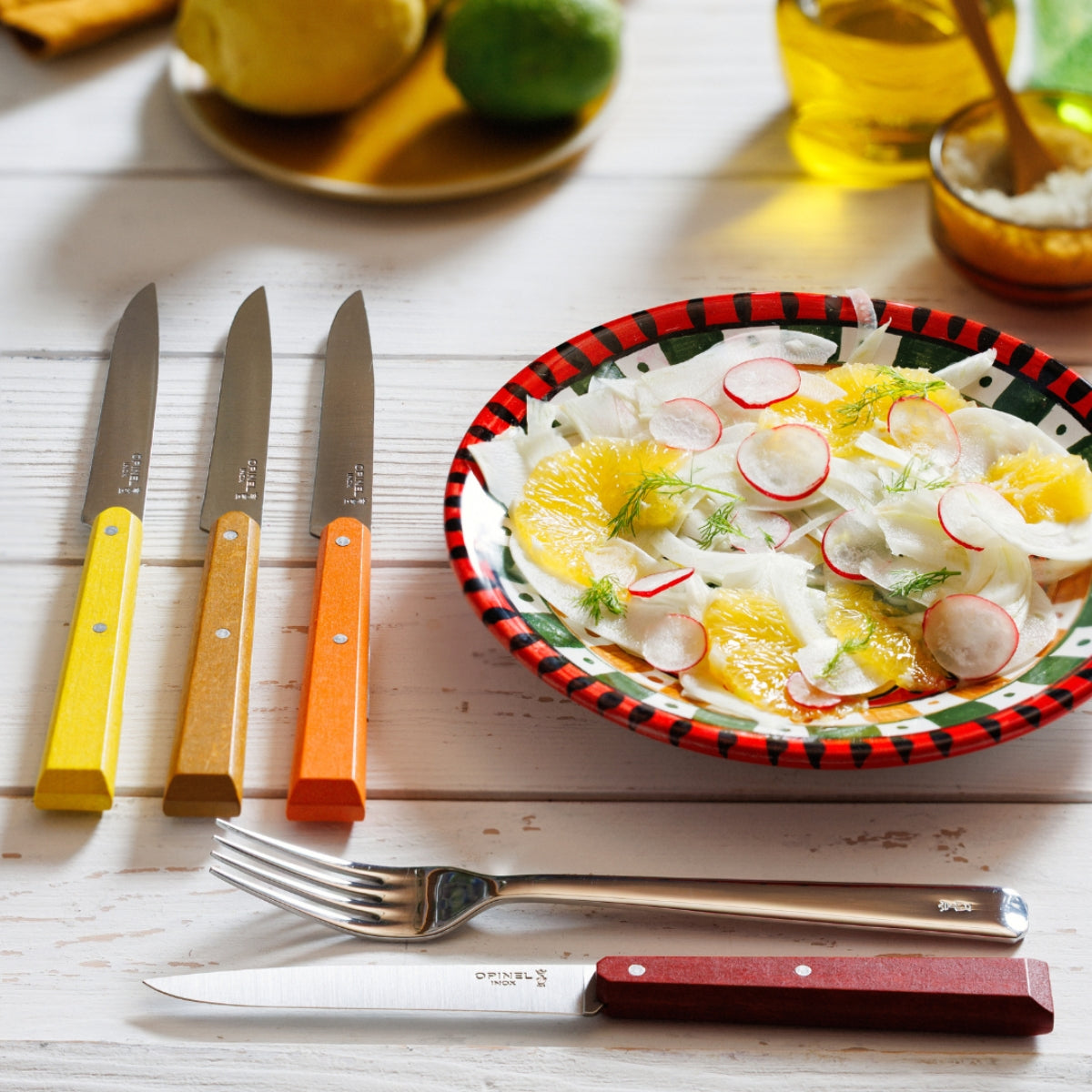opinel-bon-app-tit-non-serrated-steak-knife-4-piece-set image 3