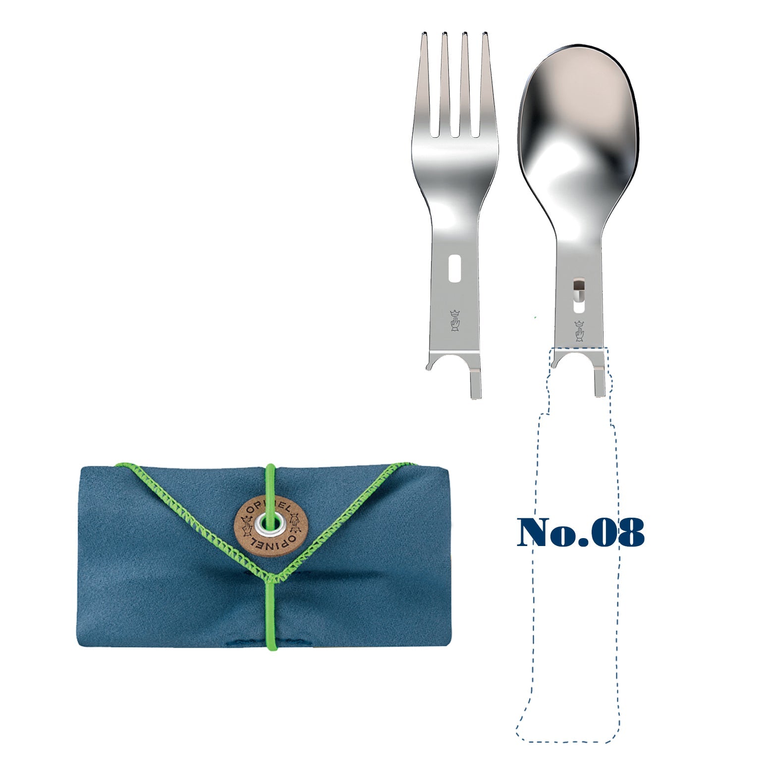 opinel-picnic-inserts-set-picnic-fork-spoon-for-no-08-knife image 2