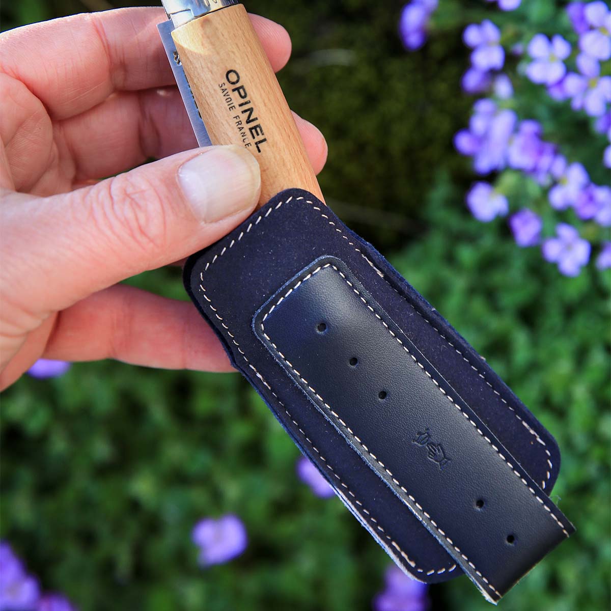 opinel-pocket-knife-sleeve-blue-synthetic-leather-carry-case-for-no-06-07-and-08 image 3