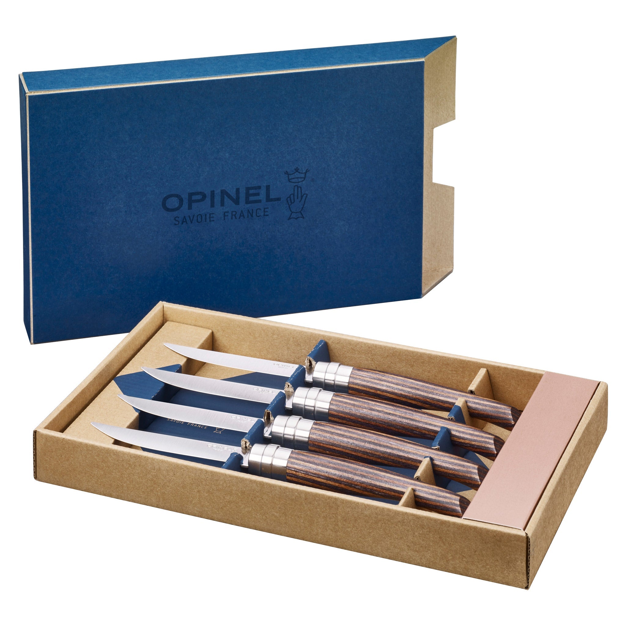opinel-premium-wood-steak-knife-set-of-4-warehouse-find image 6
