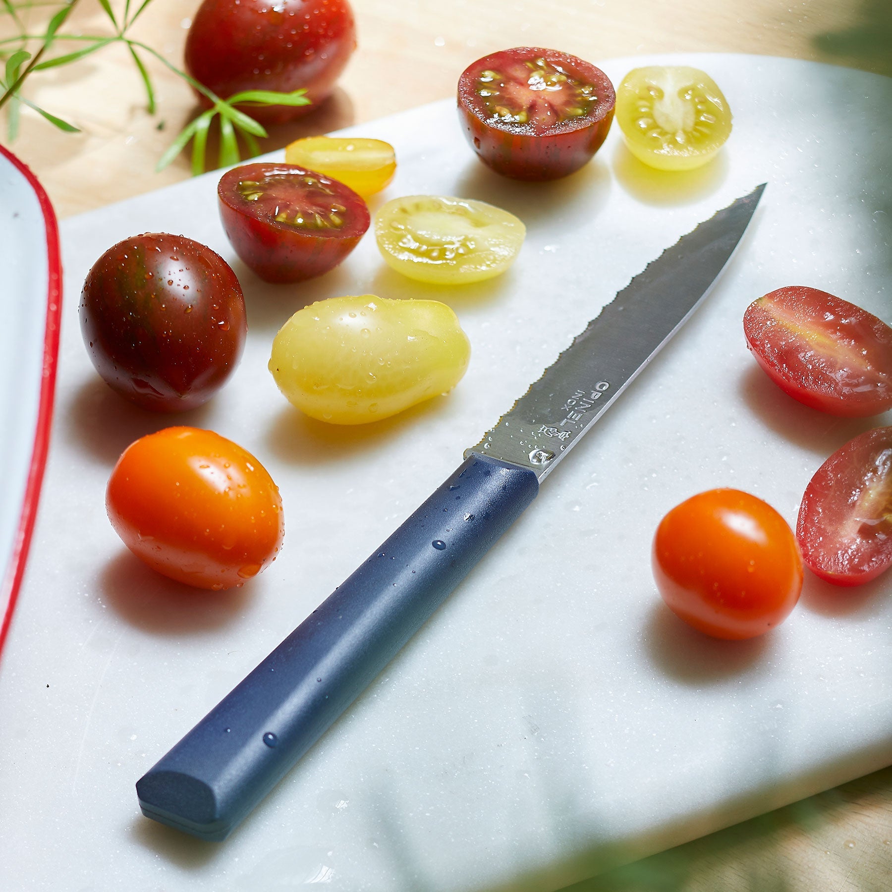 opinel-serrated-paring-knife-essential-fiber-reinforced-polymer-handle-red image 6