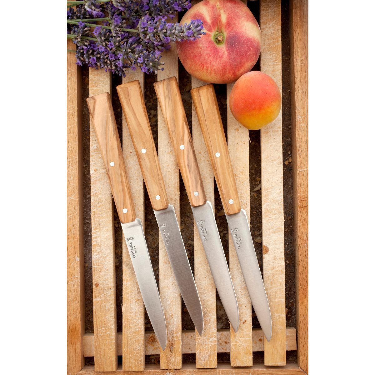 opinel-table-au-soleil-set-8-piece-olive-wood-flatware image 5