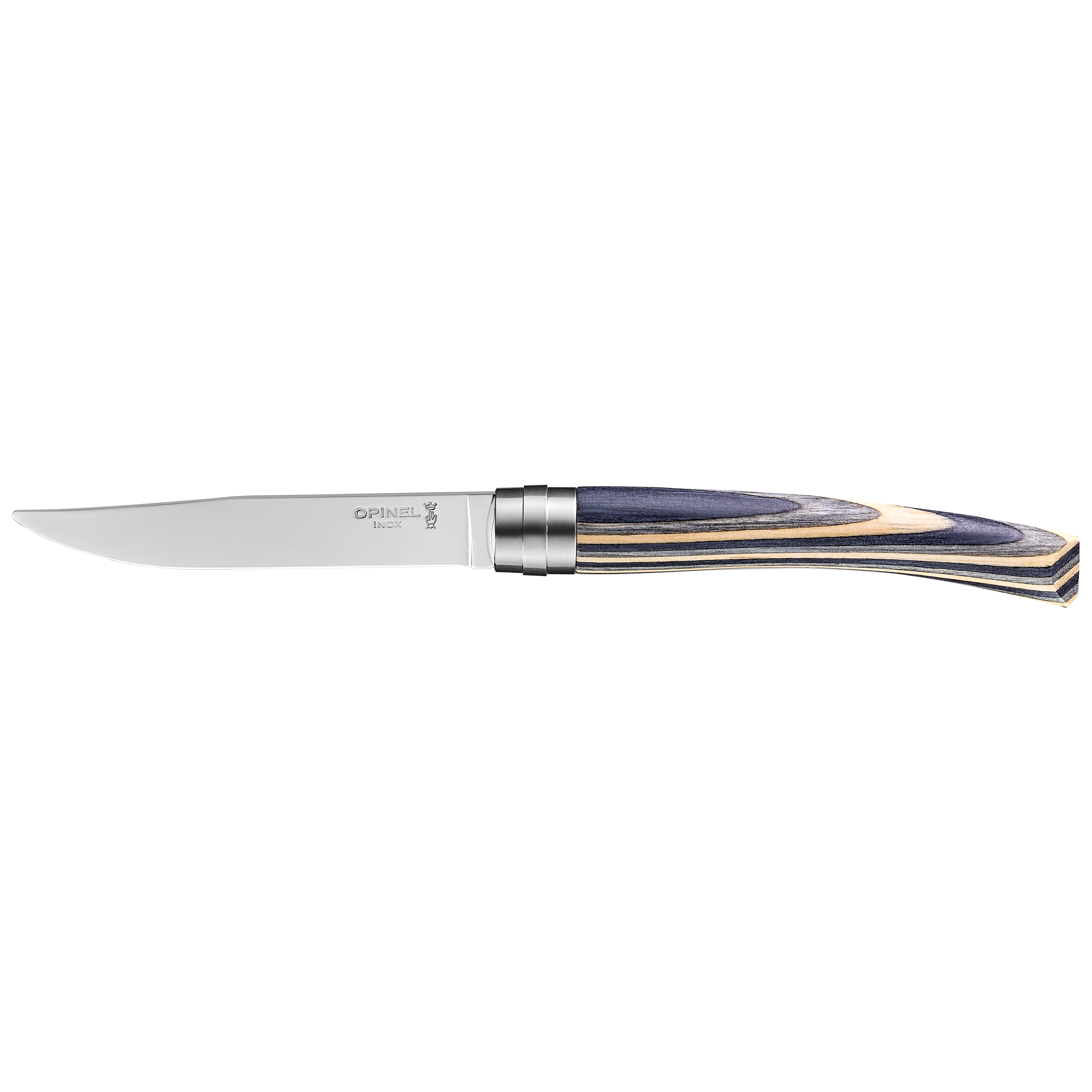 opinel-table-chic-steak-knives-set-of-6-with-wood-handles-and-yatagan-blades image 2