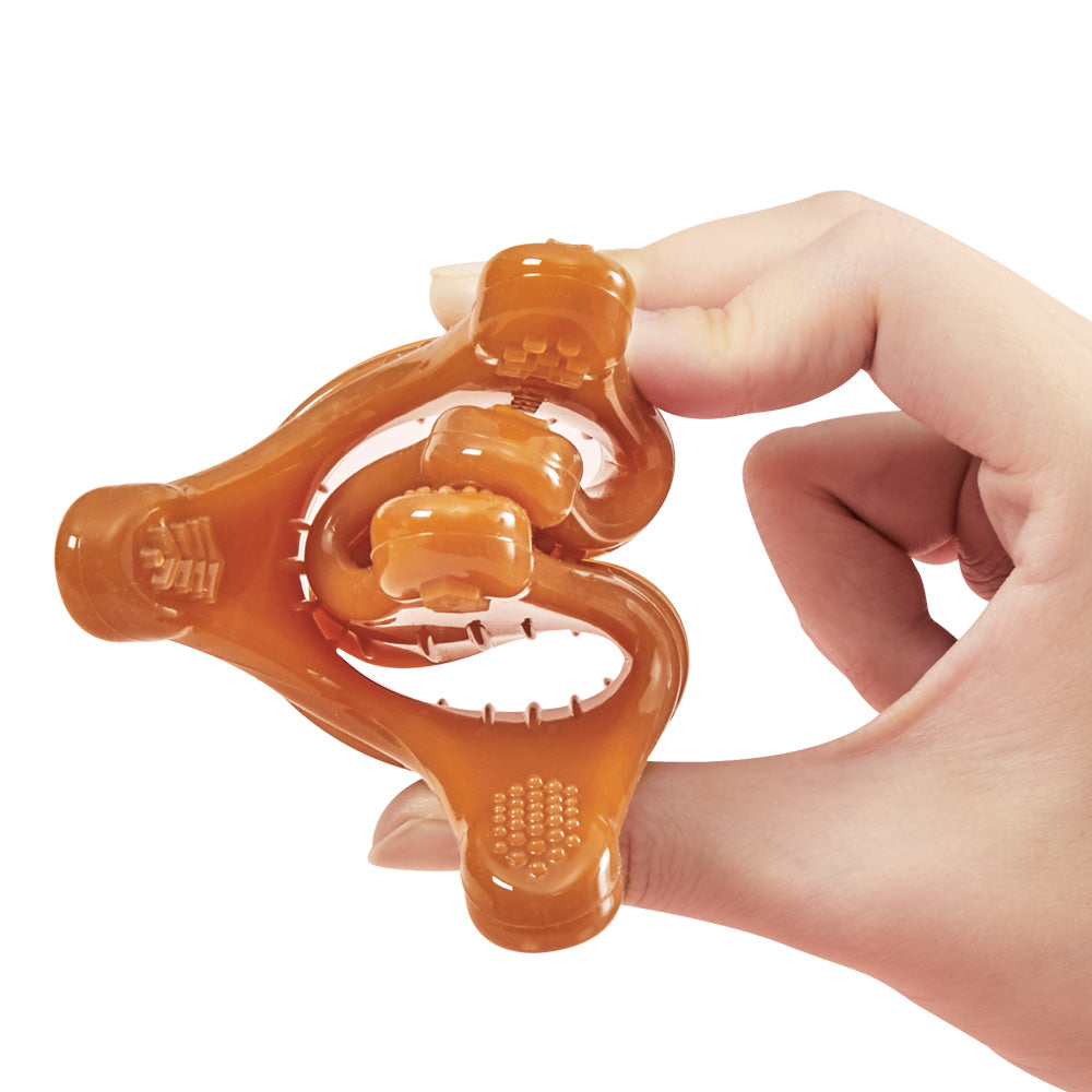 haakaa-silicone-crown-teether-1-pk-amber image 4