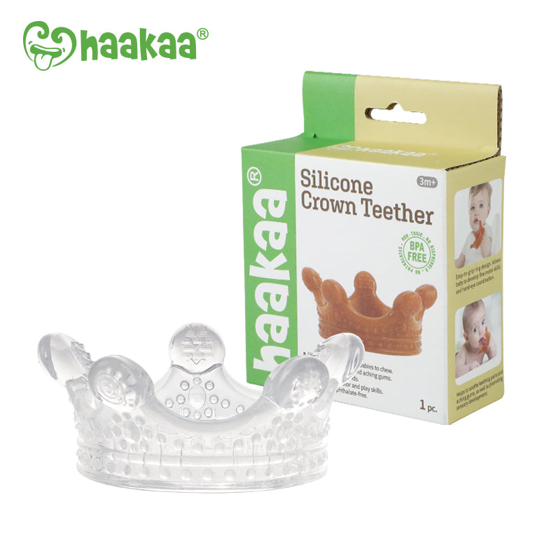 haakaa-silicone-crown-teether-pack-of-4-sensory-teether-for-babies image 5