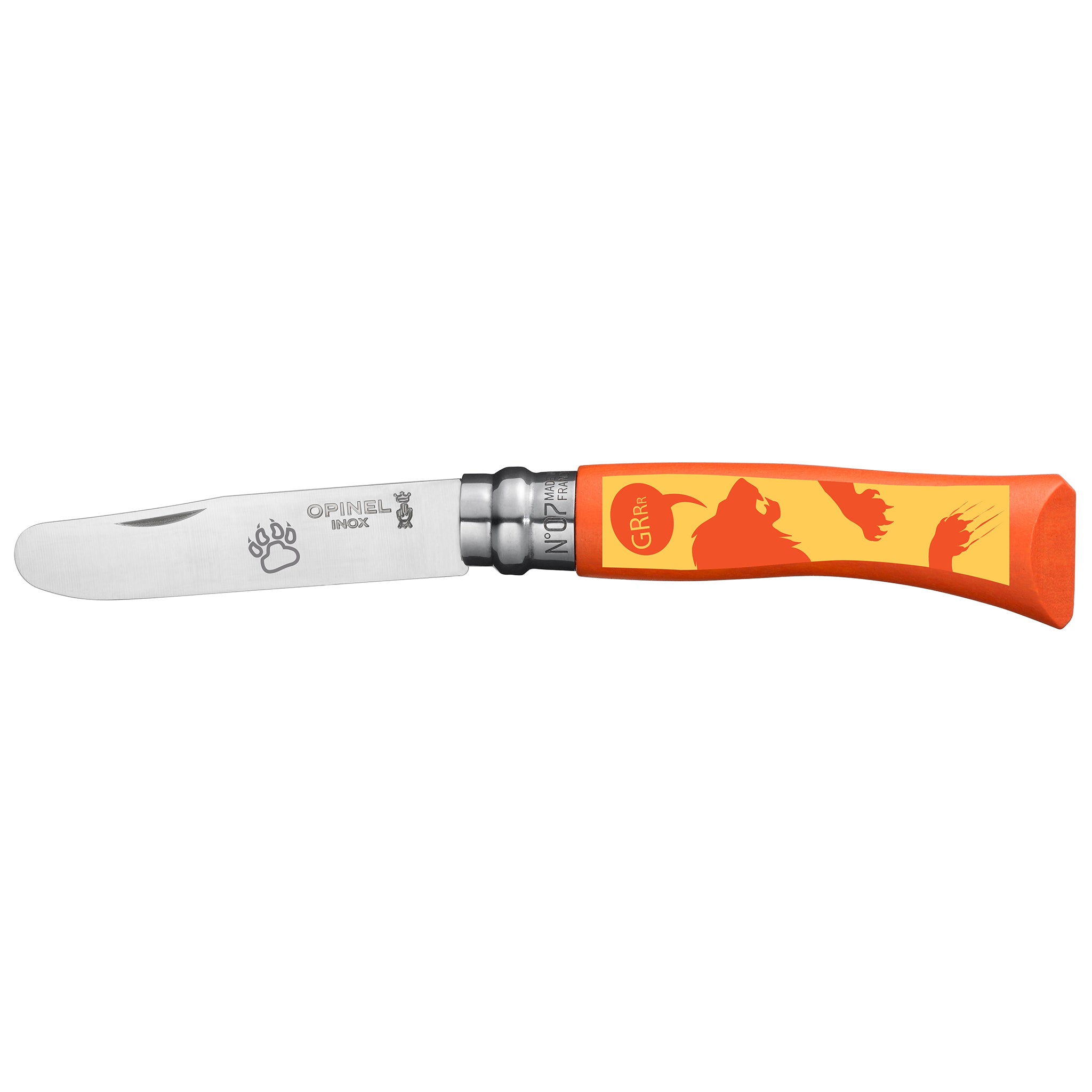 opinel-no-07-my-first-animopinel-folding-knife-warehouse-find-safe-round-tip-for image 2