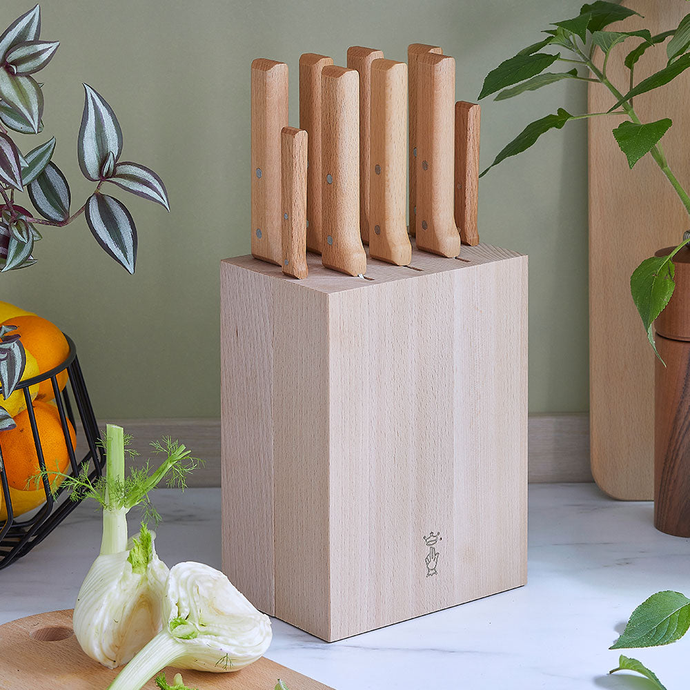 opinel-9-slot-wooden-knife-block-for-kitchen-knives image 7